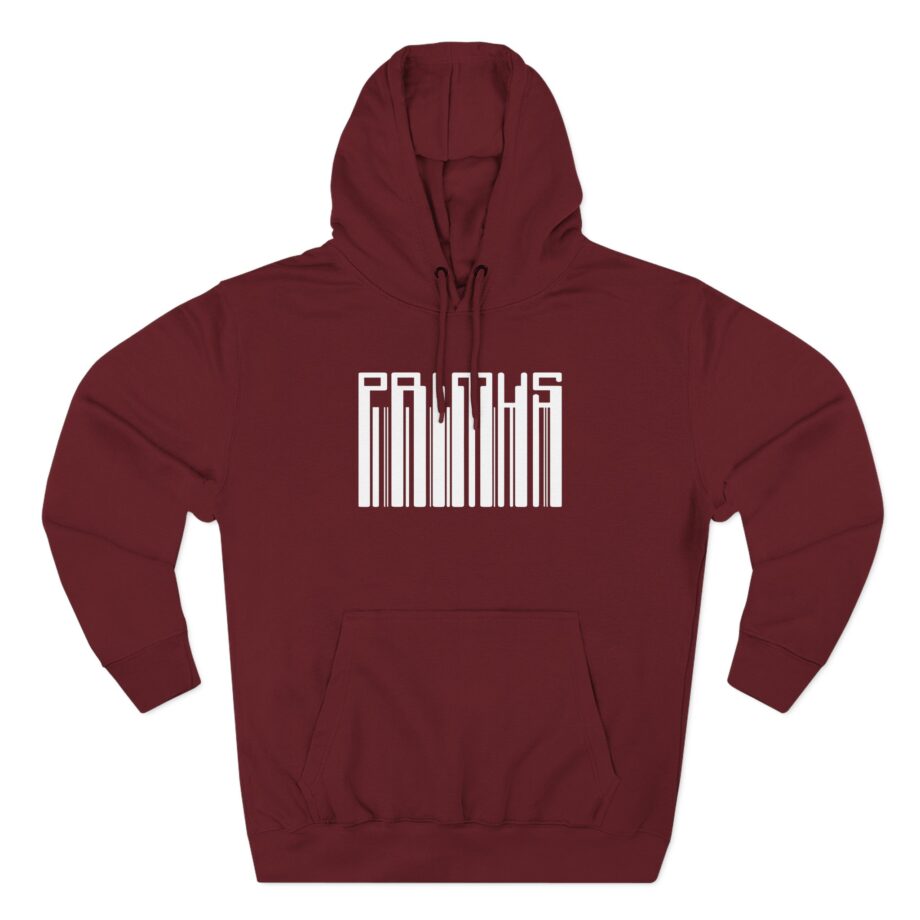 Primus Black Barcode Three-Panel Fleece Hoodie
