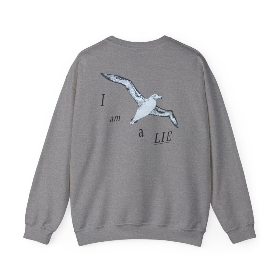 Birds Arent Real I am a Lie Unisex Heavy Blend™ Crewneck Sweatshirt