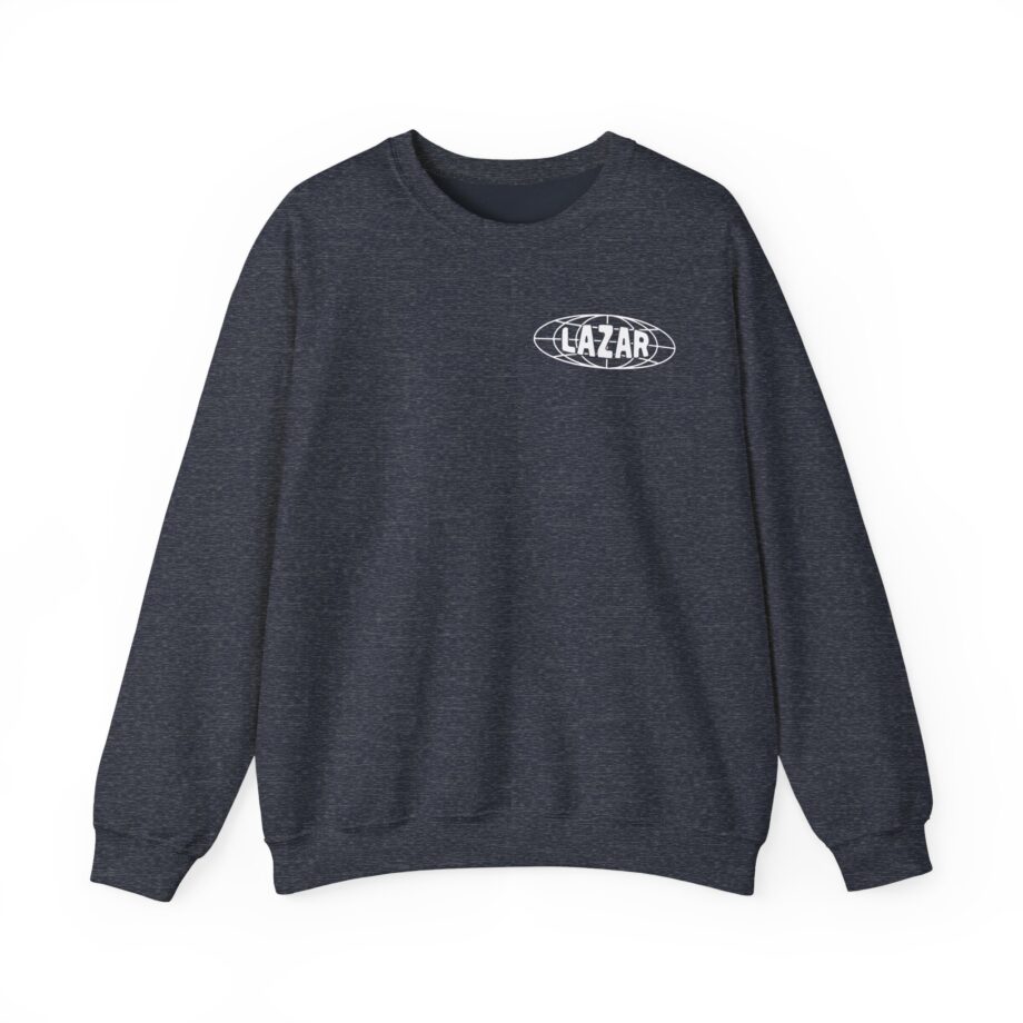 Lazarbeam Globe Indigo Unisex Heavy Blend™ Crewneck Sweatshirt