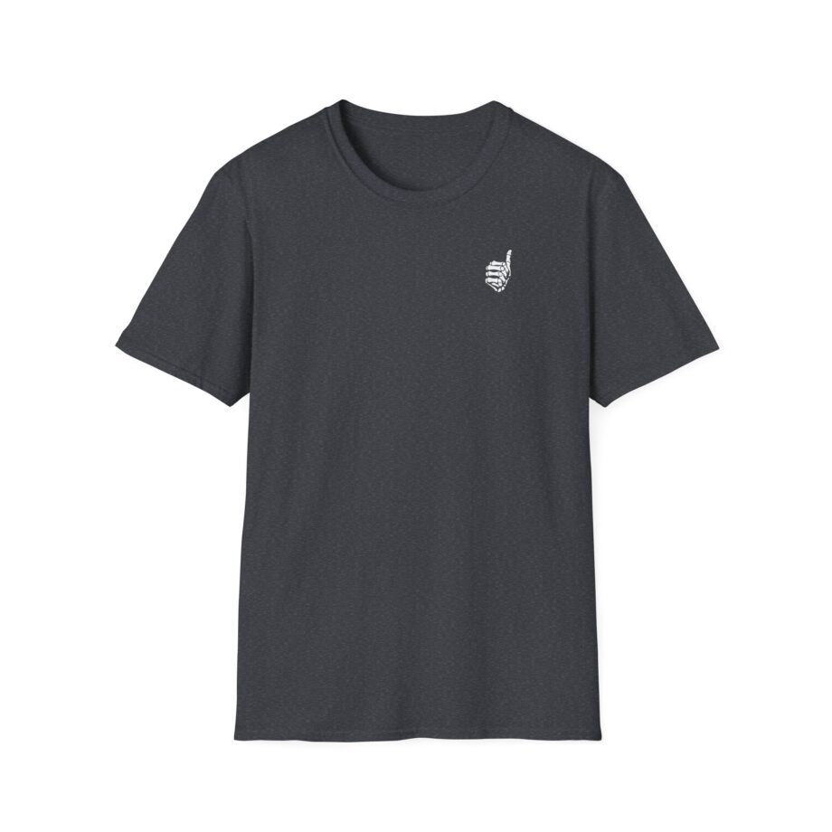 Mrballen Embroidered Skeleton Thumb Unisex Softstyle T-Shirt