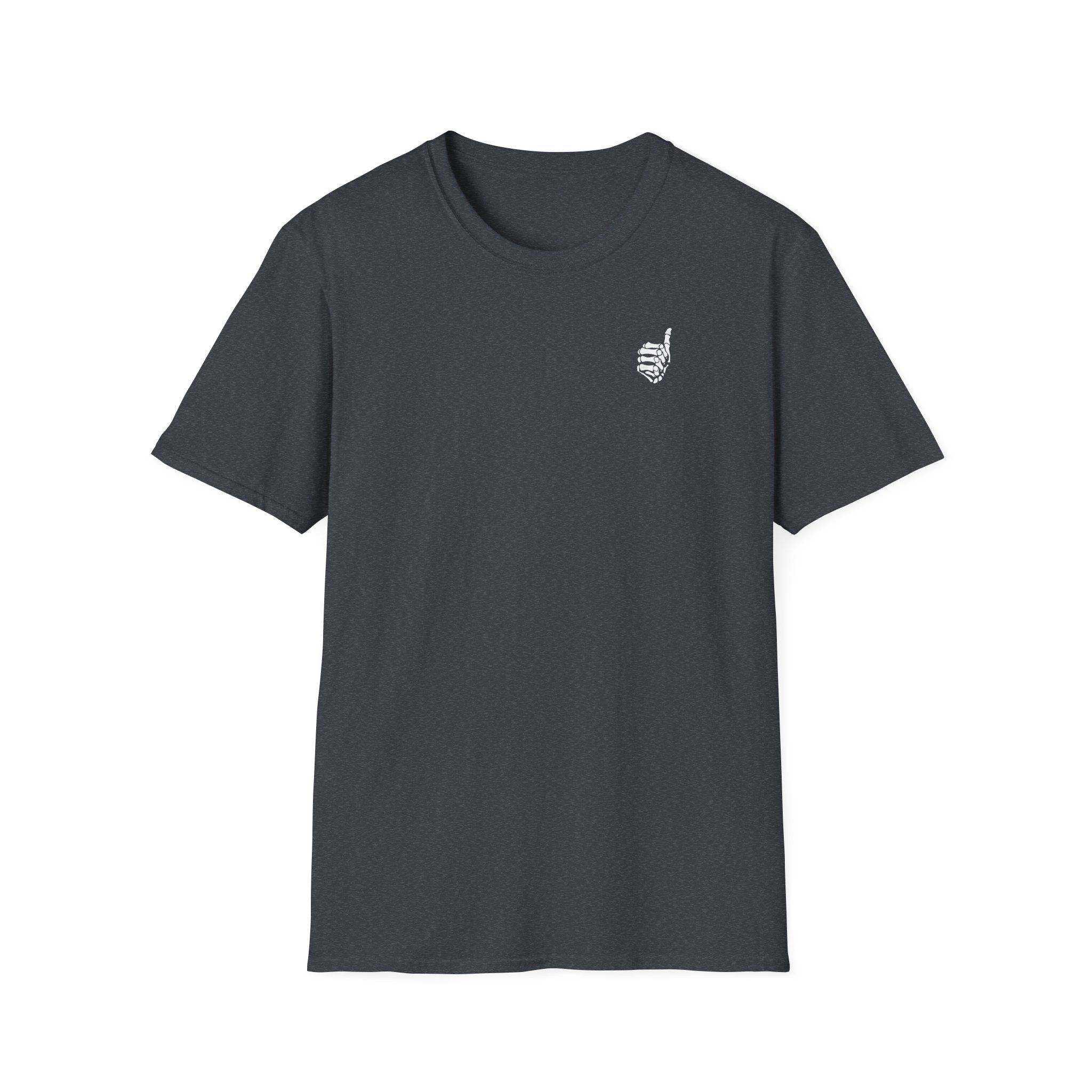 Mrballen Embroidered Skeleton Thumb Unisex Softstyle T-Shirt