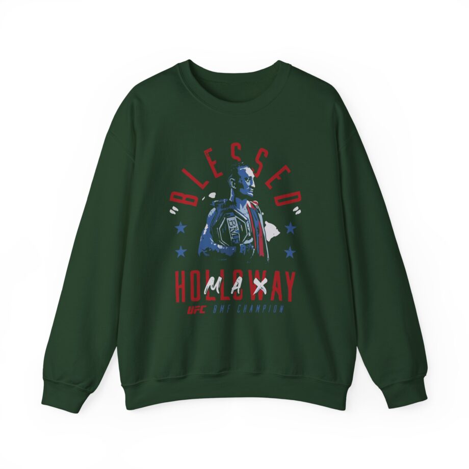 Max Holloway Blessed Bmf Champion Unisex Heavy Blend™ Crewneck Sweatshirt