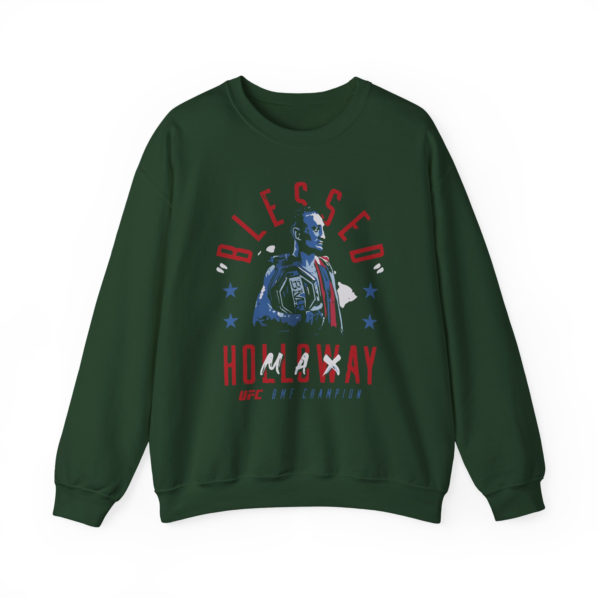 Max Holloway Blessed Bmf Champion Unisex Heavy Blendâ„¢ Crewneck Sweatshirt