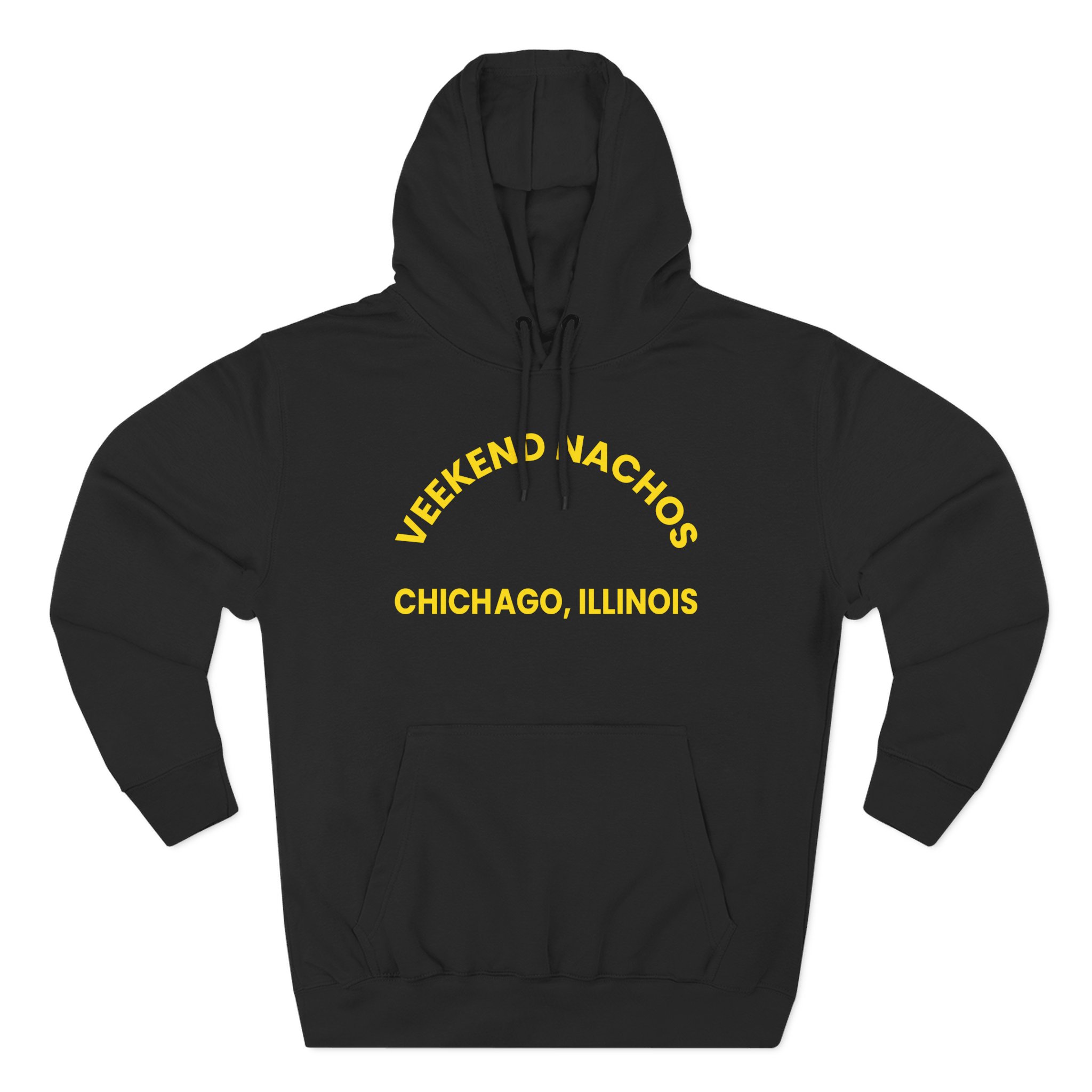 Weekend Nachos Watch You Suffer Three-Panel Fleece Hoodie