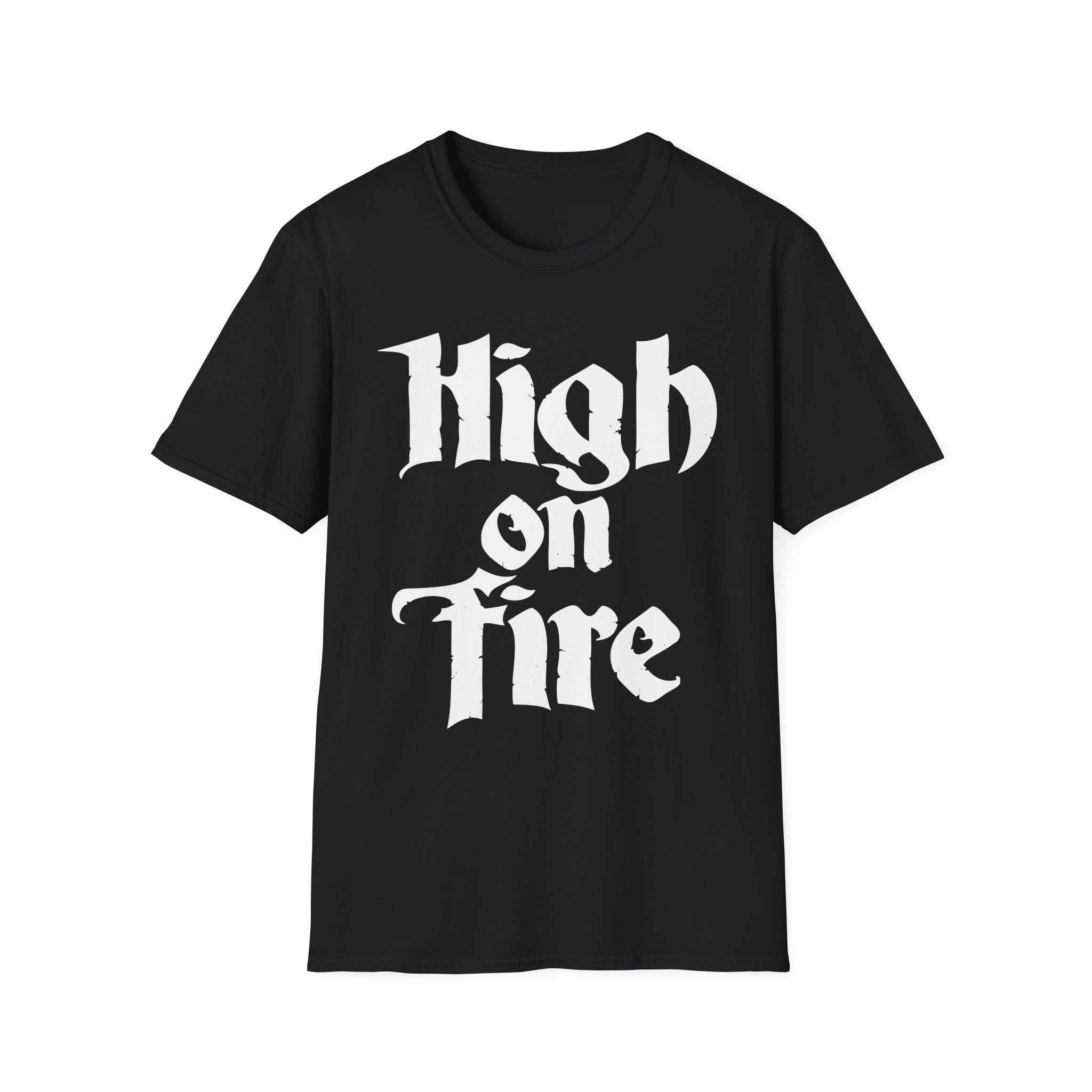 High on Fire Logo Unisex Softstyle T-Shirt