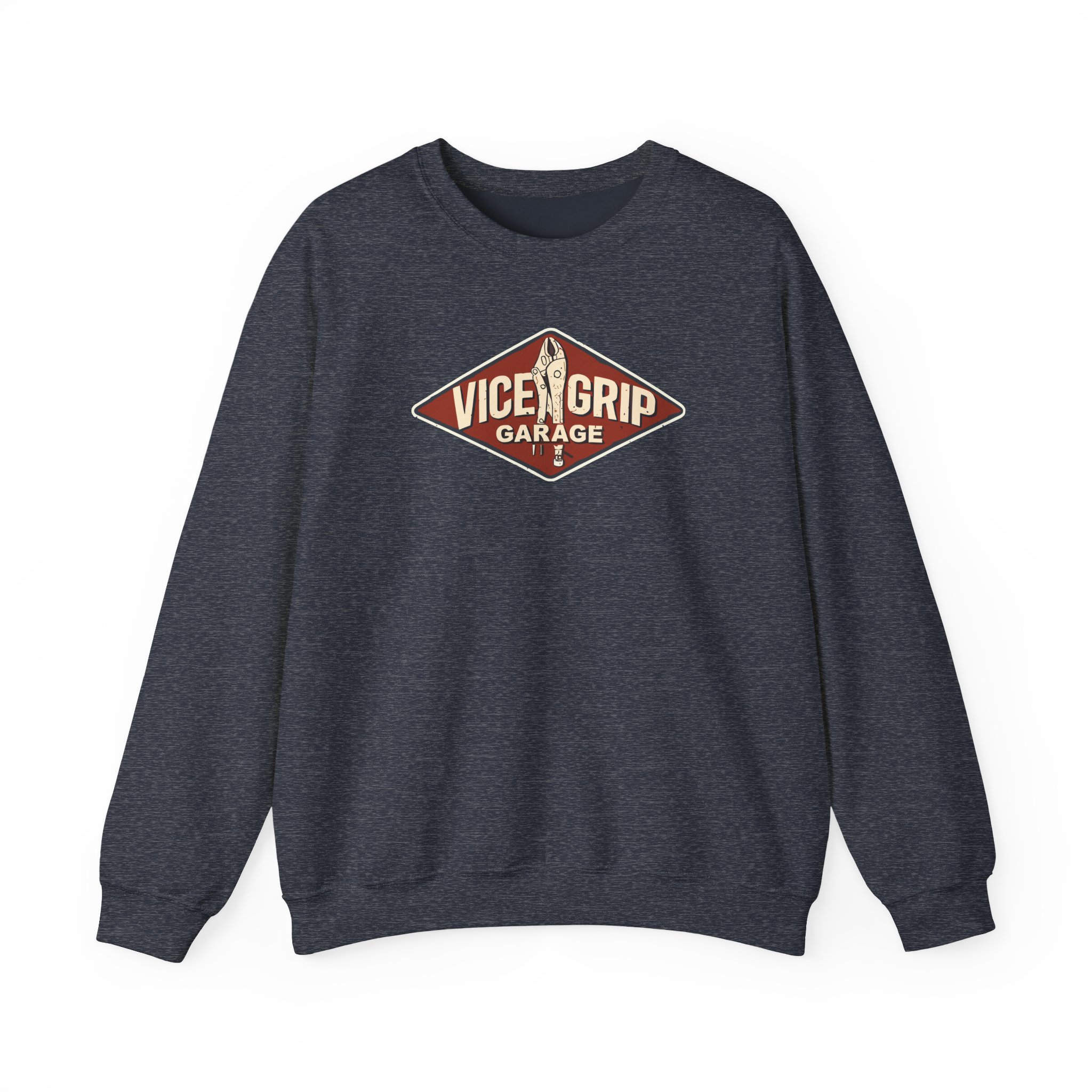 Vicegripgarage Garage Sign Unisex Heavy Blendâ„¢ Crewneck Sweatshirt
