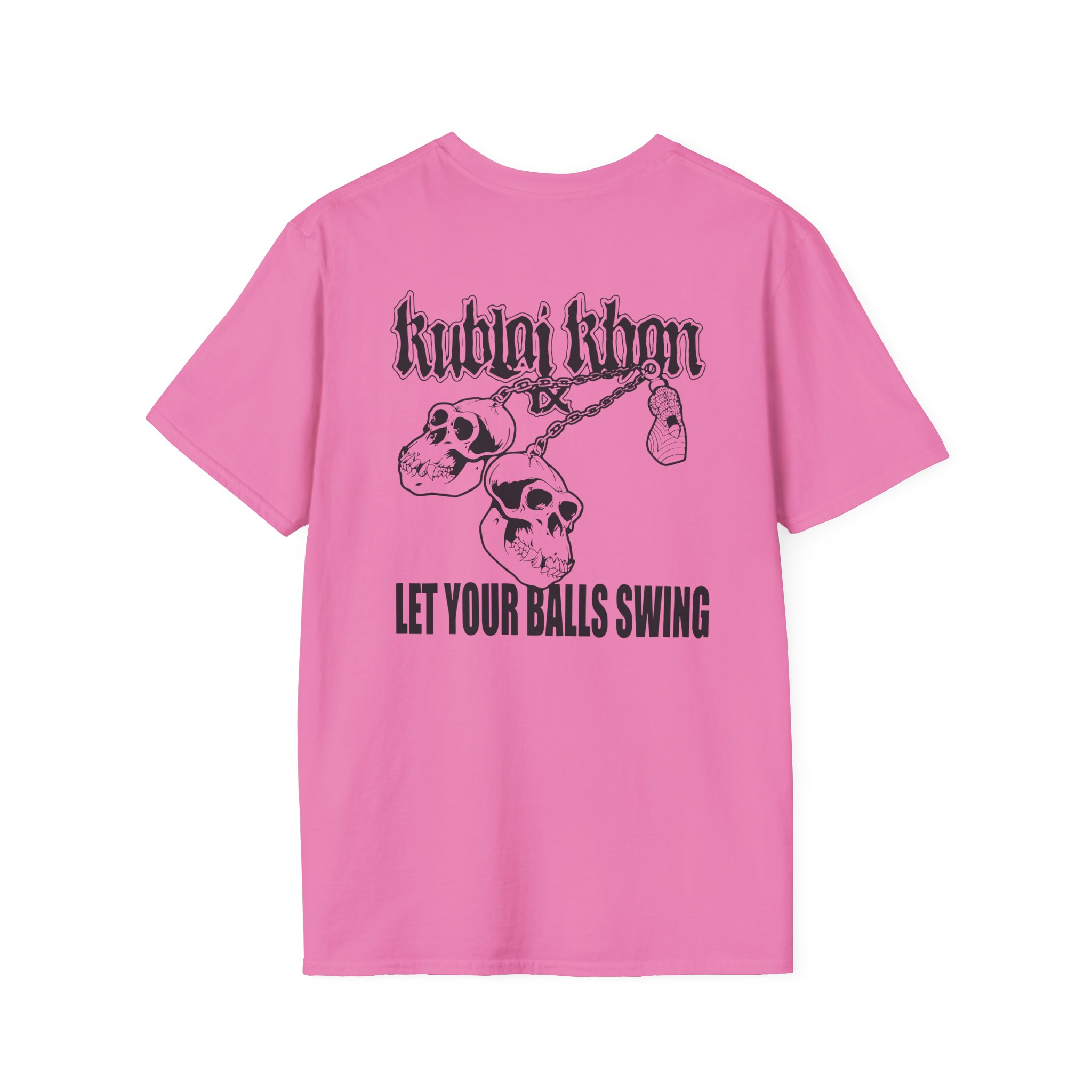 Kublai Khan - Let the Balls Swing Natural Unisex Softstyle T-Shirt
