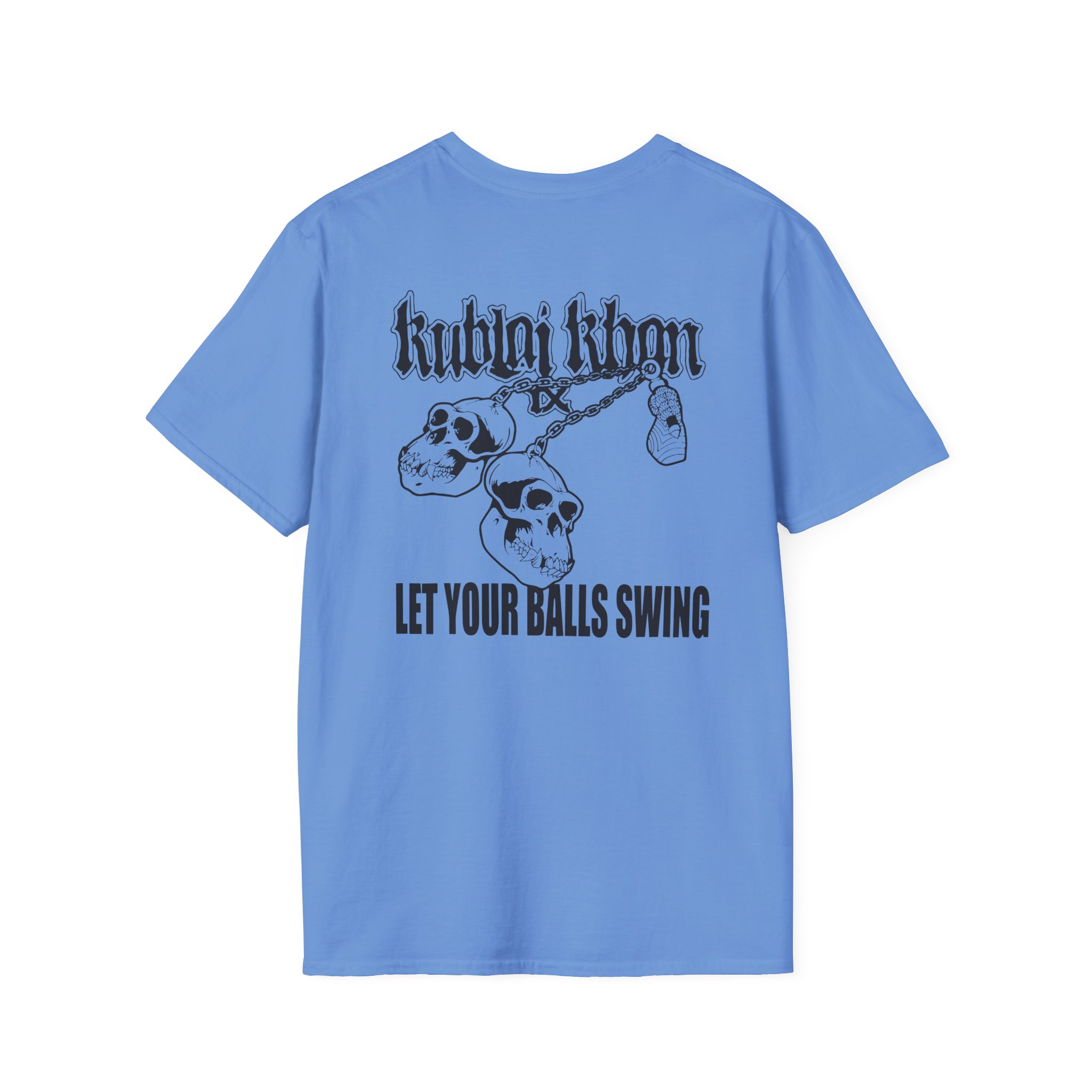 Kublai Khan - Let the Balls Swing Natural Unisex Softstyle T-Shirt