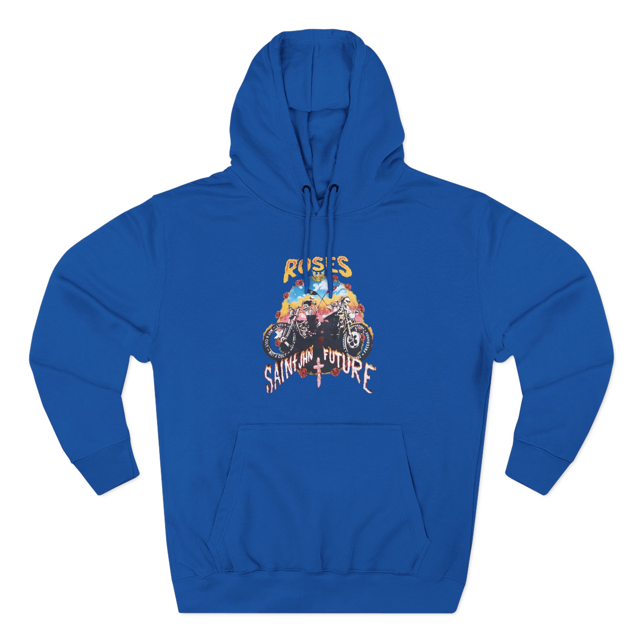 Saint Jhn Not a Cult X Freebandz Roses Three-Panel Fleece Hoodie
