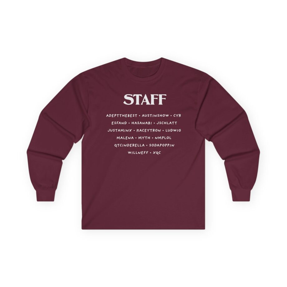 Qtcinderella Shit Camp Staff Unisex Ultra Cotton Long Sleeve Tee