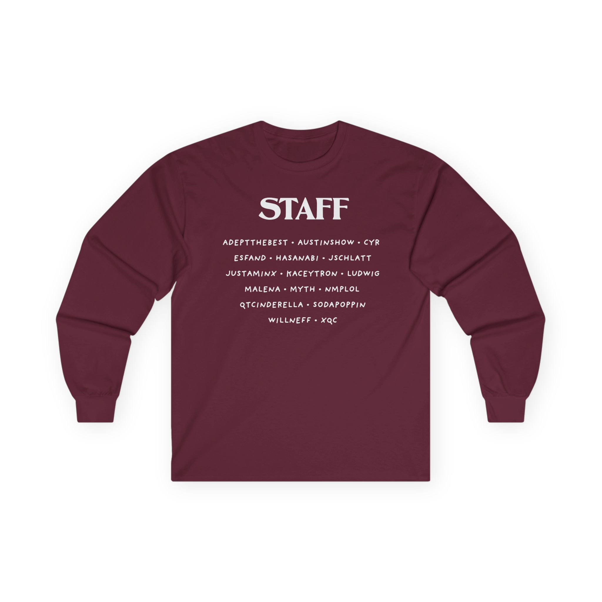 Qtcinderella Shit Camp Staff Unisex Ultra Cotton Long Sleeve Tee