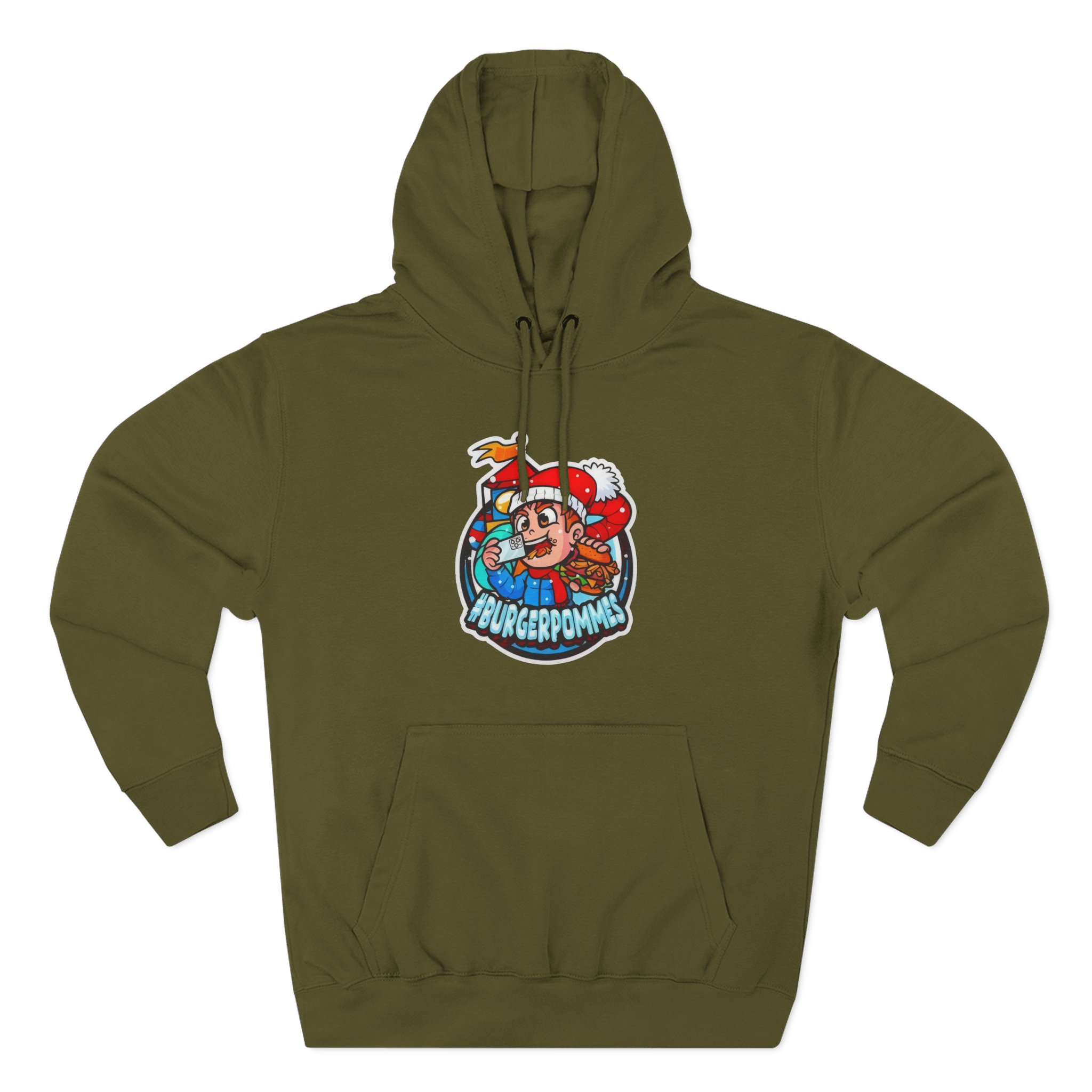 Burger Pommes Three-Panel Fleece Hoodie