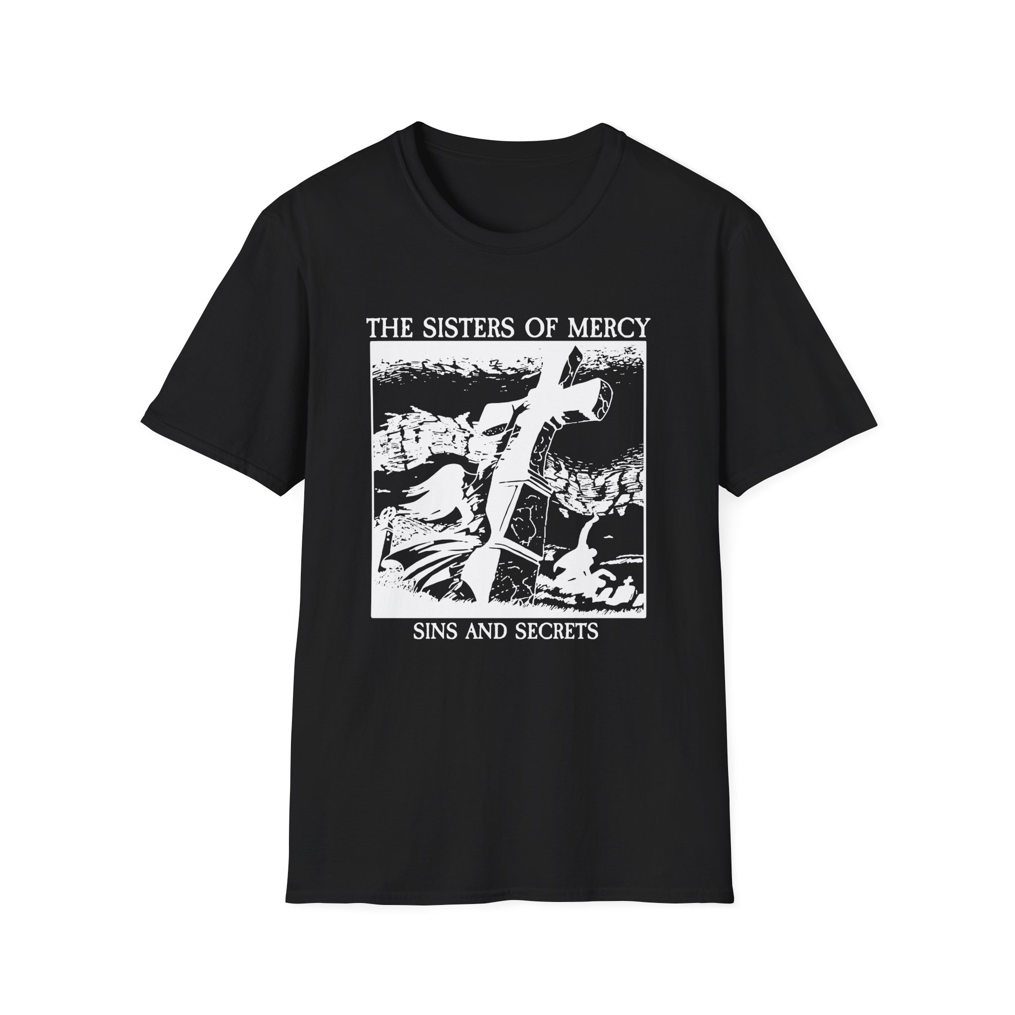 The Sisters Of Mercy Sins And Secrets Unisex Softstyle T-Shirt