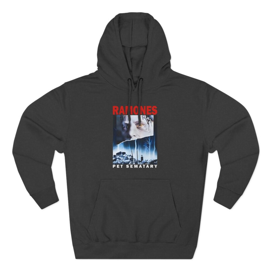Ramones Pet Sematary T Shirt Three-Panel Fleece Hoodie