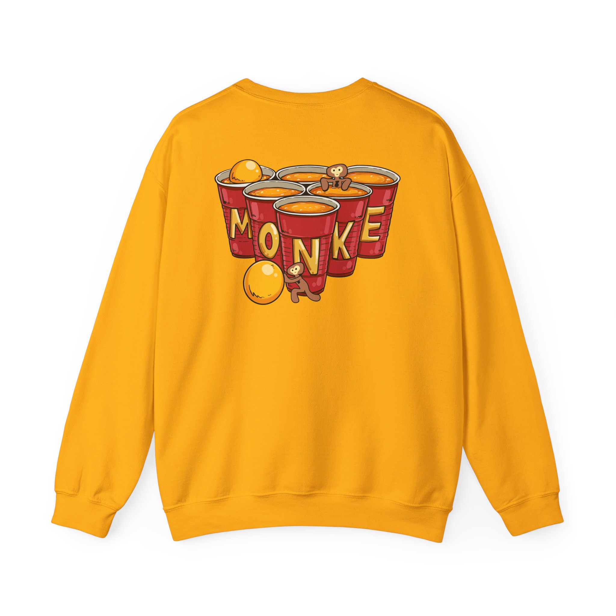 Spoonkidv Monke Pong Unisex Heavy Blendâ„¢ Crewneck Sweatshirt