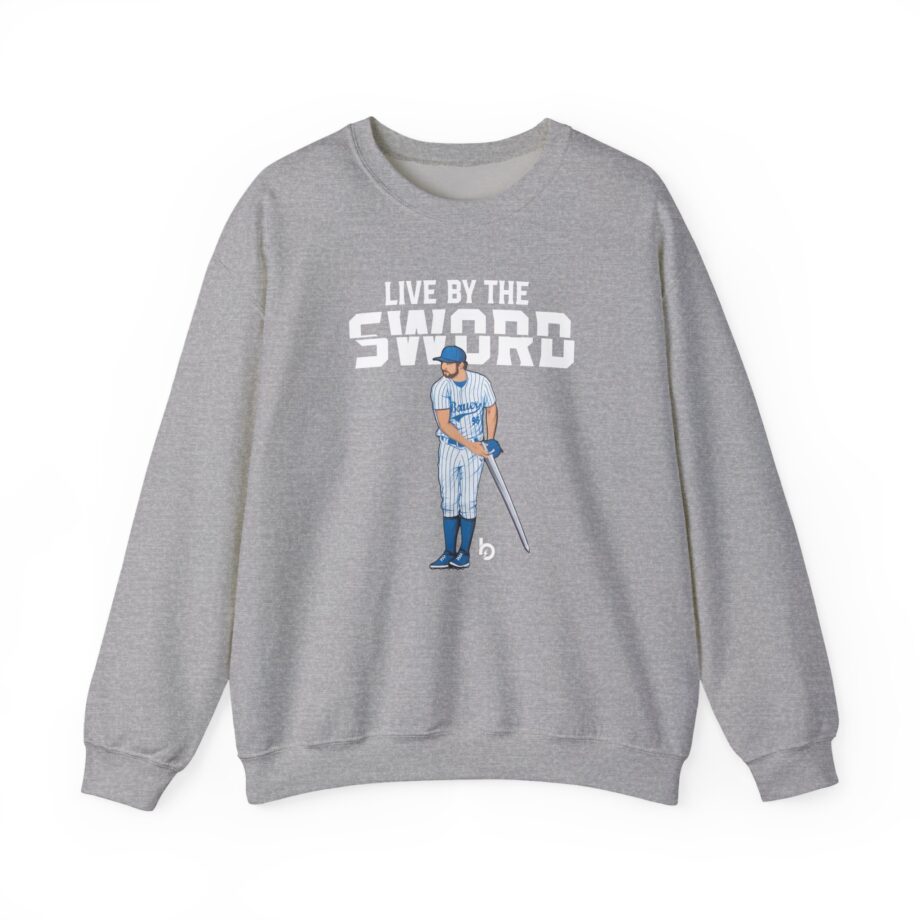 Trevor Bauer Live By The Sword Unisex Heavy Blend™ Crewneck Sweatshirt
