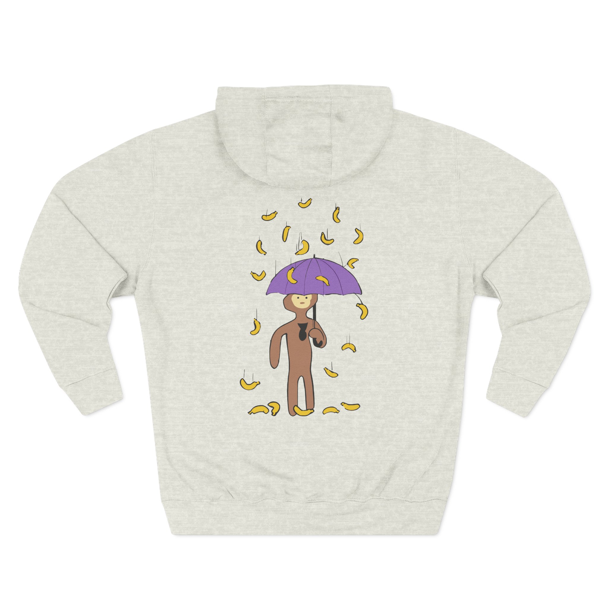 Spoonkid Raining Bananas Three-Panel Fleece Hoodie