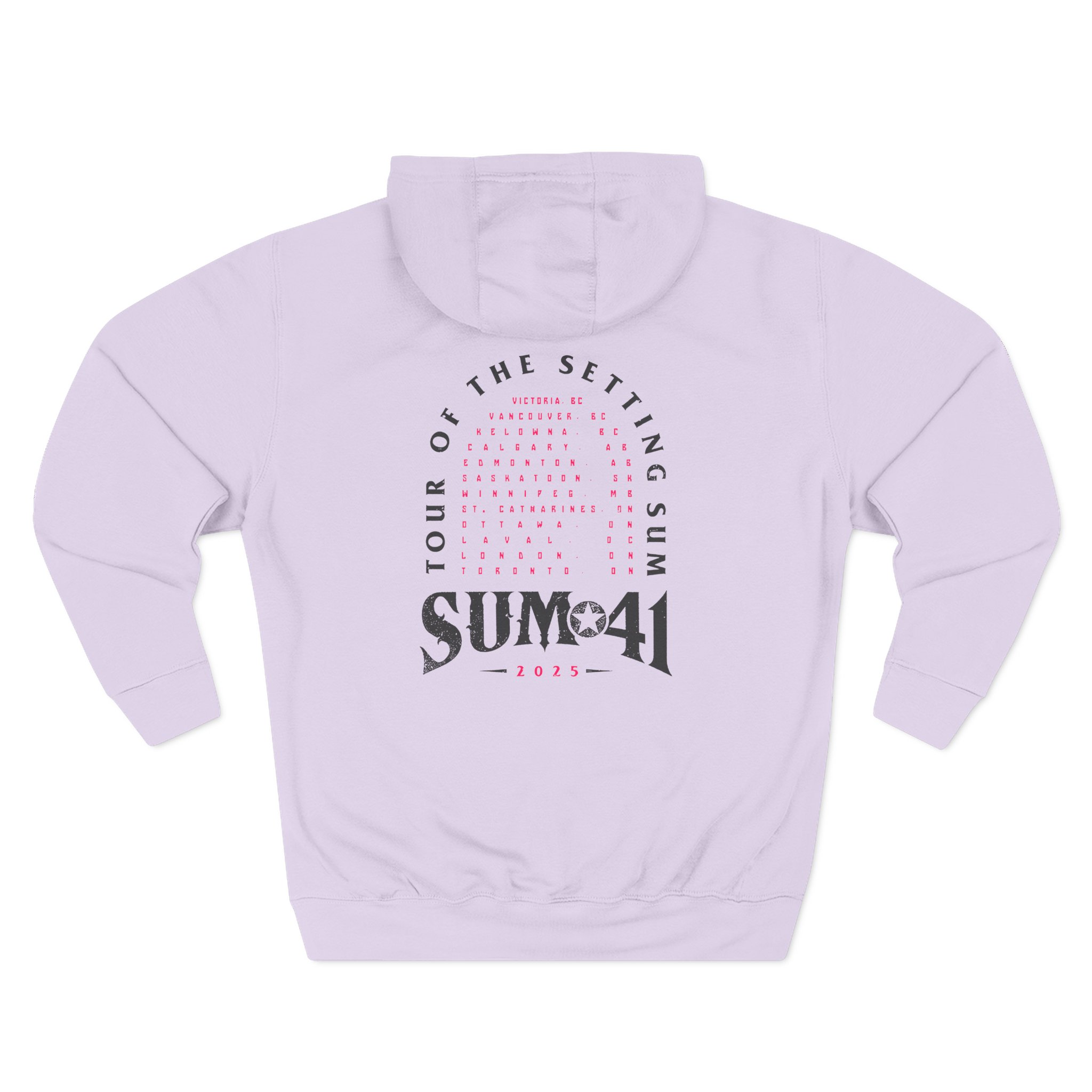 Sum 41 Tour of the Setting Sum Three-Panel Fleece Hoodie