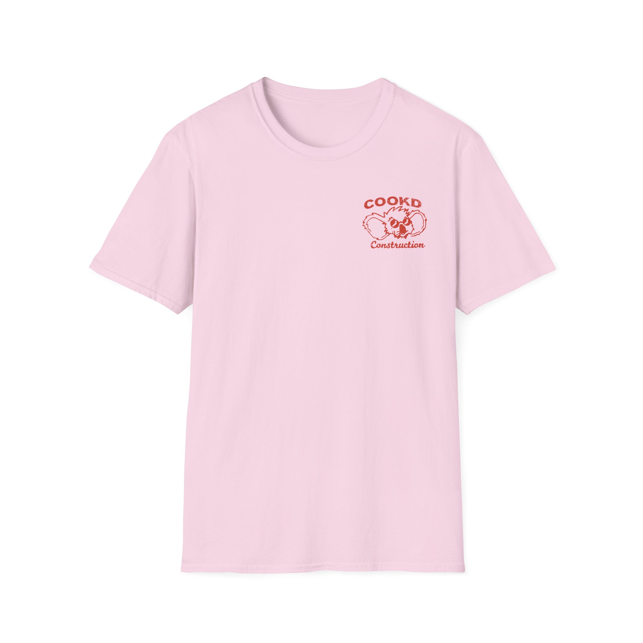 Cookd Construction Koala Unisex Softstyle T-Shirt