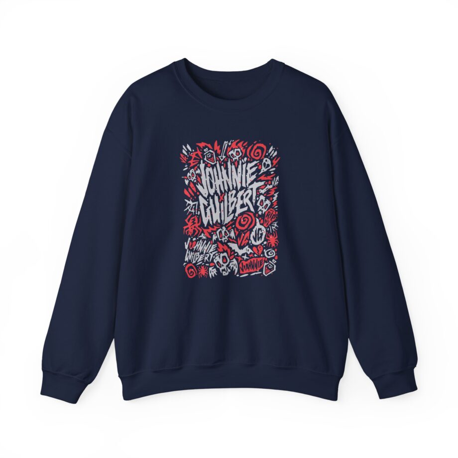 Jake & Johnnie Red Johnnie Guilbert Logo Unisex Heavy Blend™ Crewneck Sweatshirt