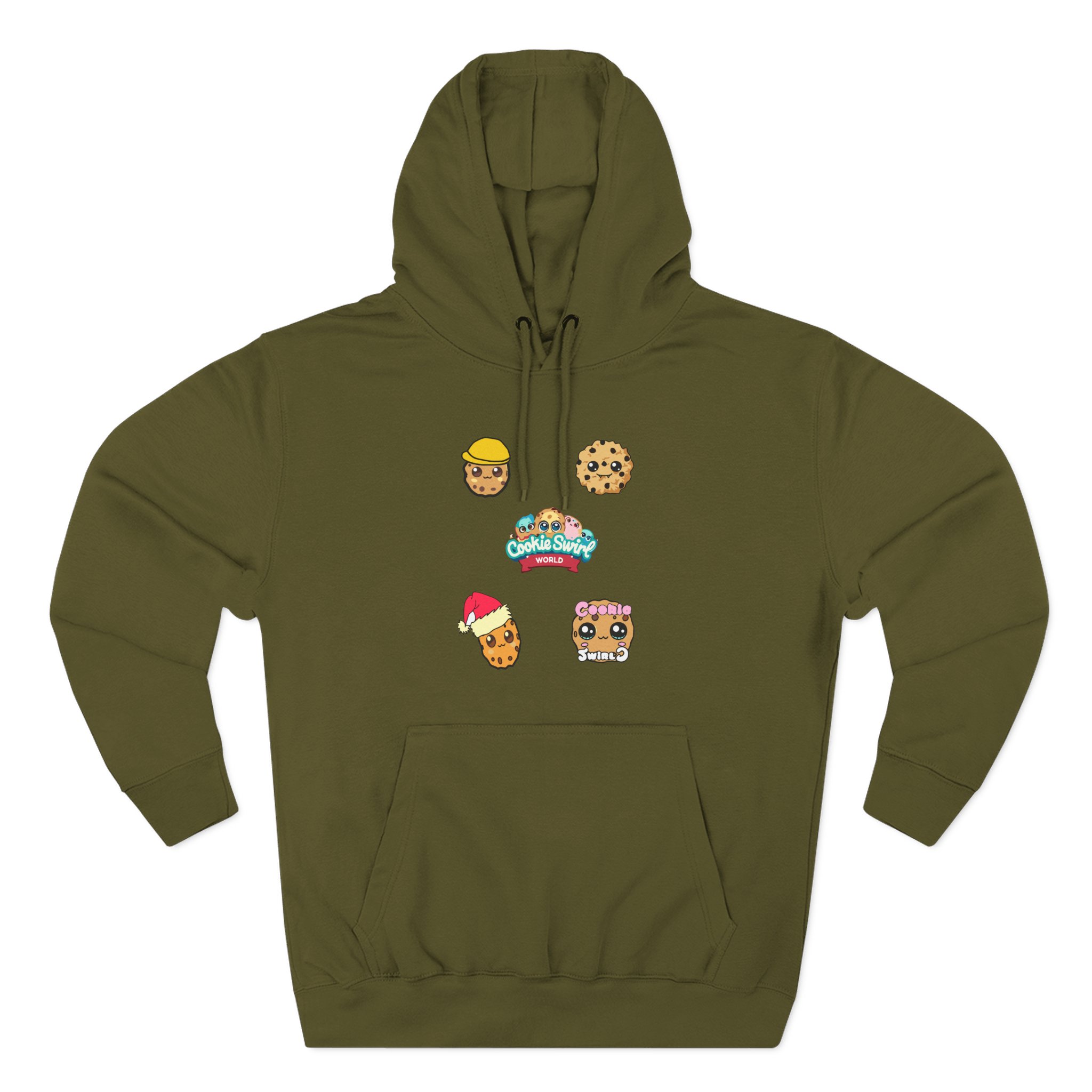 Cookieswirlc Three-Panel Fleece Hoodie