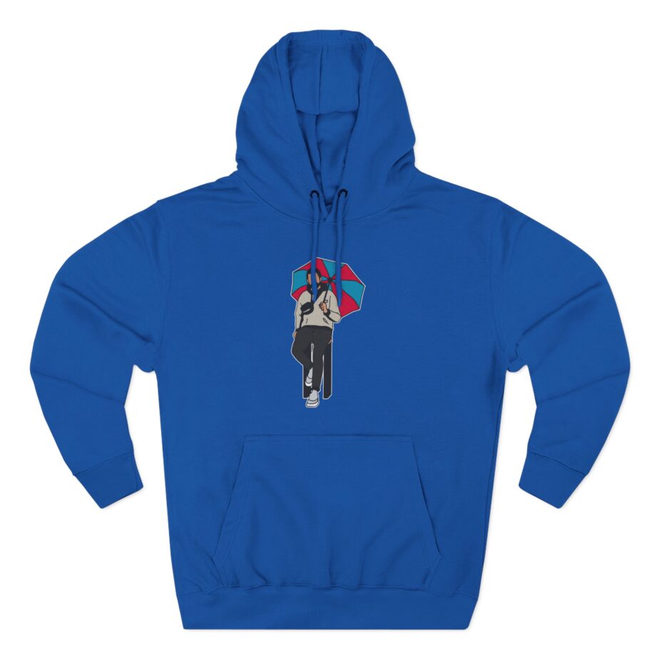 Zerkaa Three-Panel Fleece Hoodie