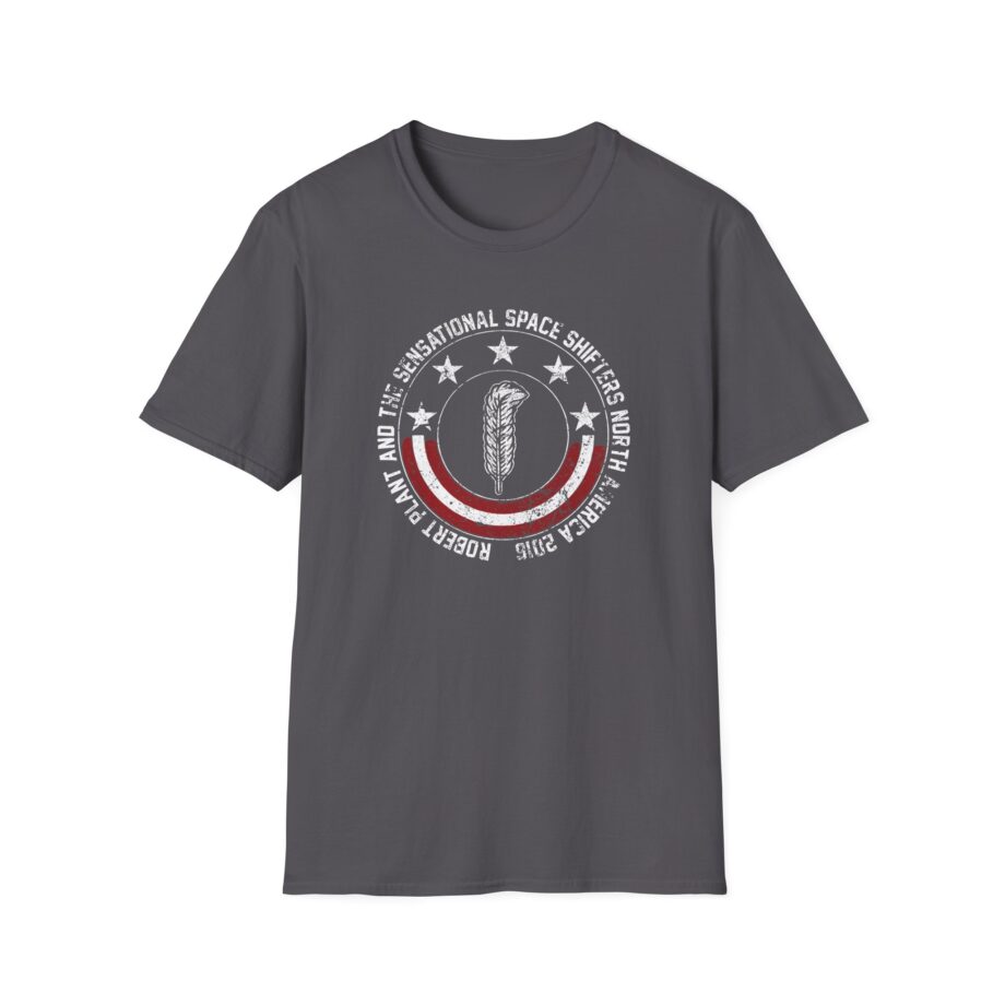 Robert Plant Patriotic Quill Itinerary Unisex Softstyle T-Shirt