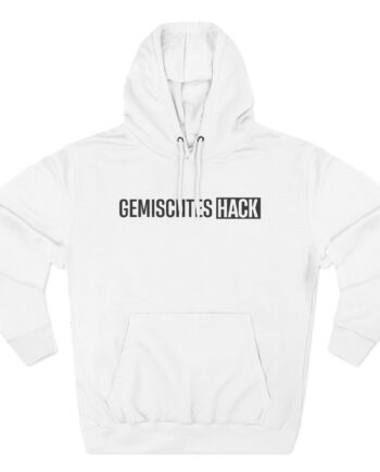 Gemischtes Hack Logo Three-Panel Fleece Hoodie