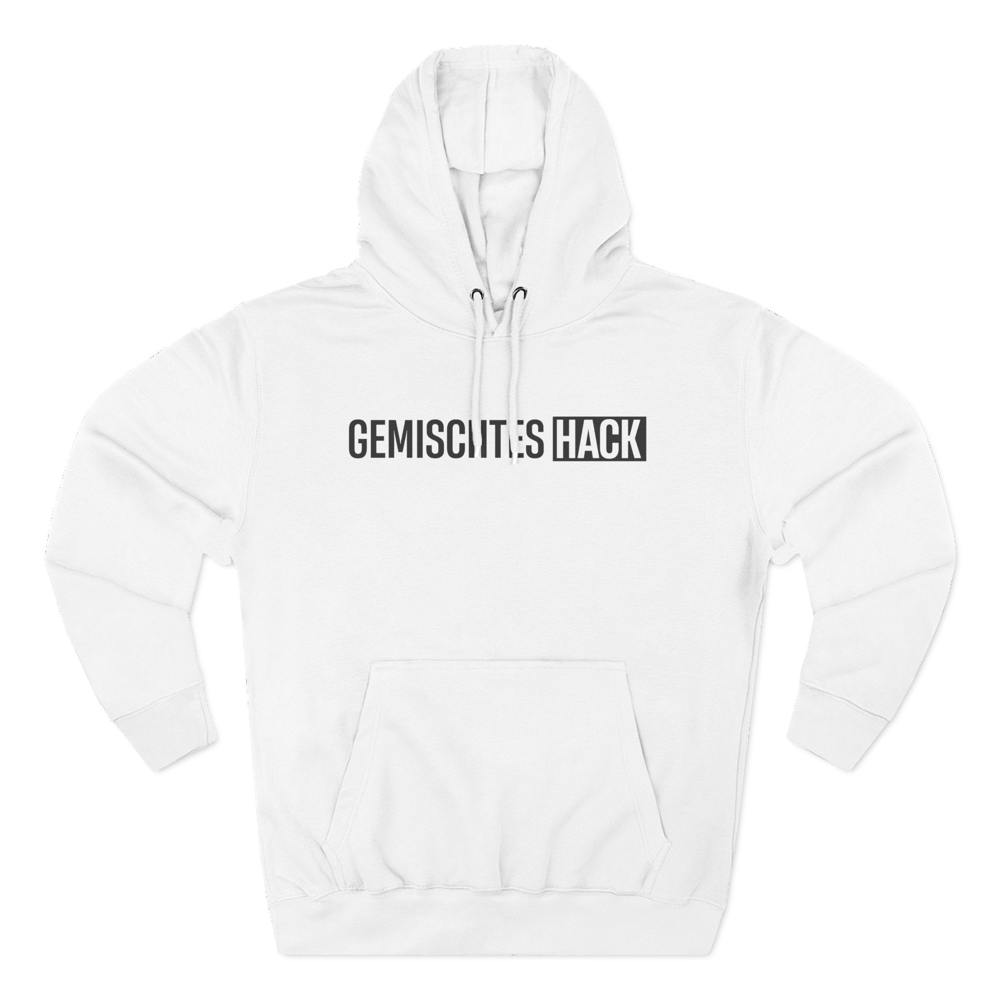 Gemischtes Hack Logo Three-Panel Fleece Hoodie