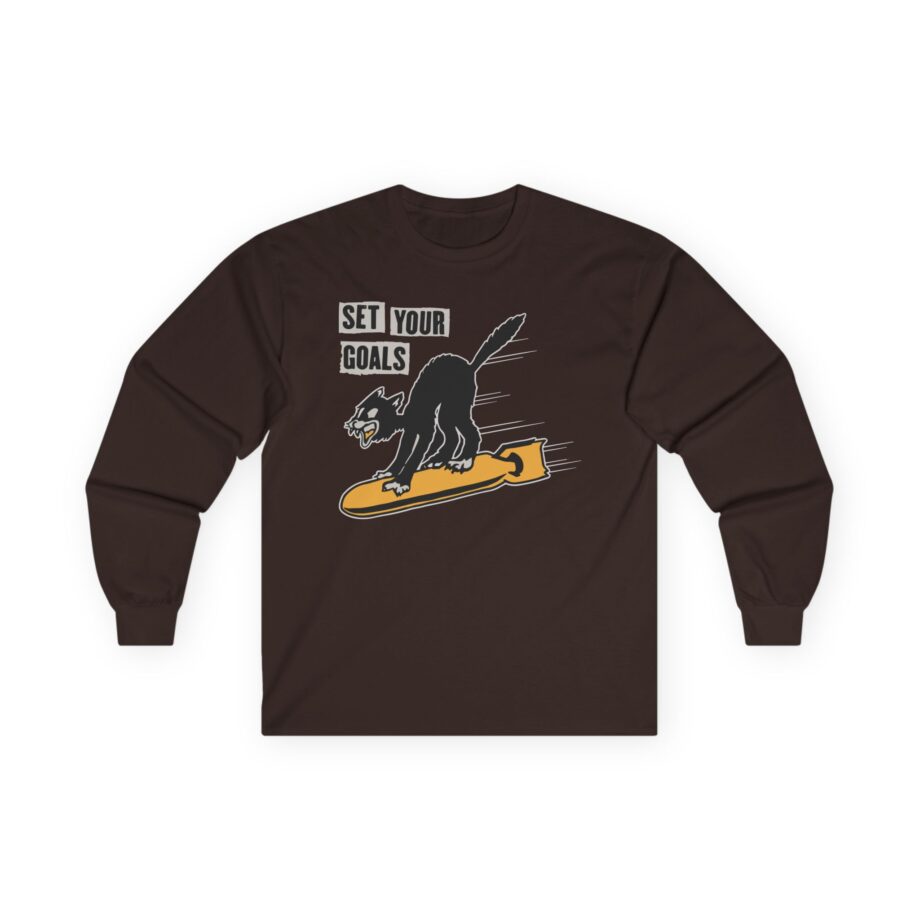Set Your Goals Bomber Unisex Ultra Cotton Long Sleeve Tee