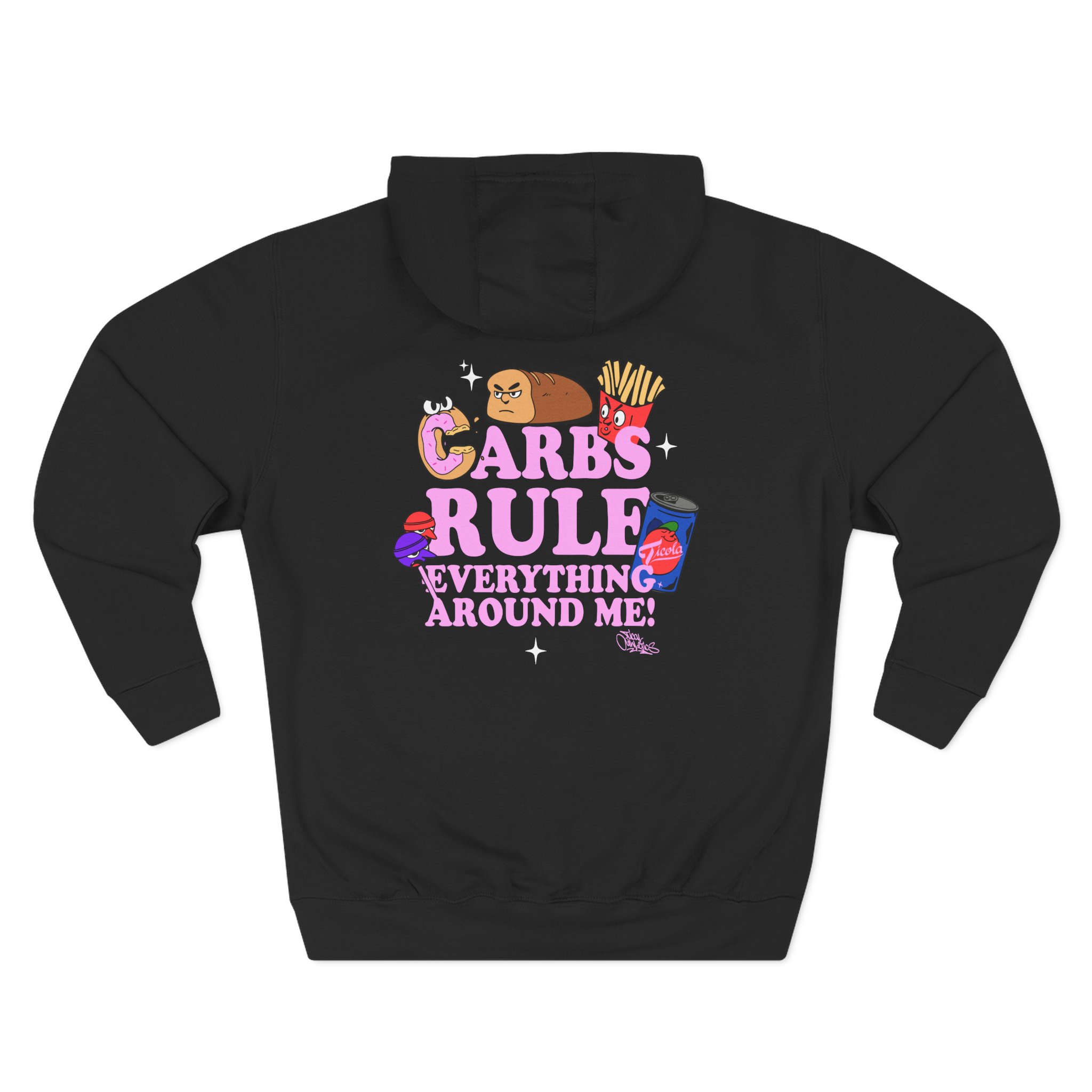Method Man Carbs Rule Everything Around Me Three-Panel Fleece Hoodie