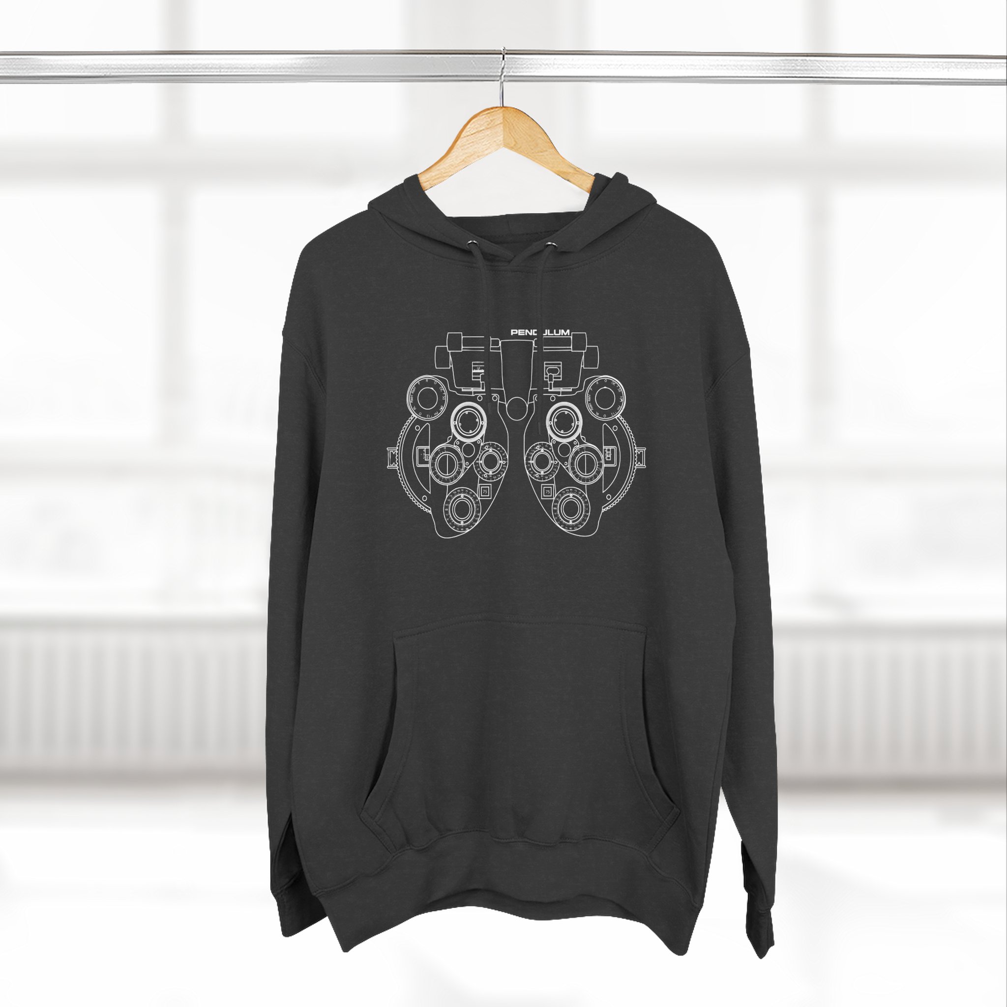Pendulum Optical Three-Panel Fleece Hoodie