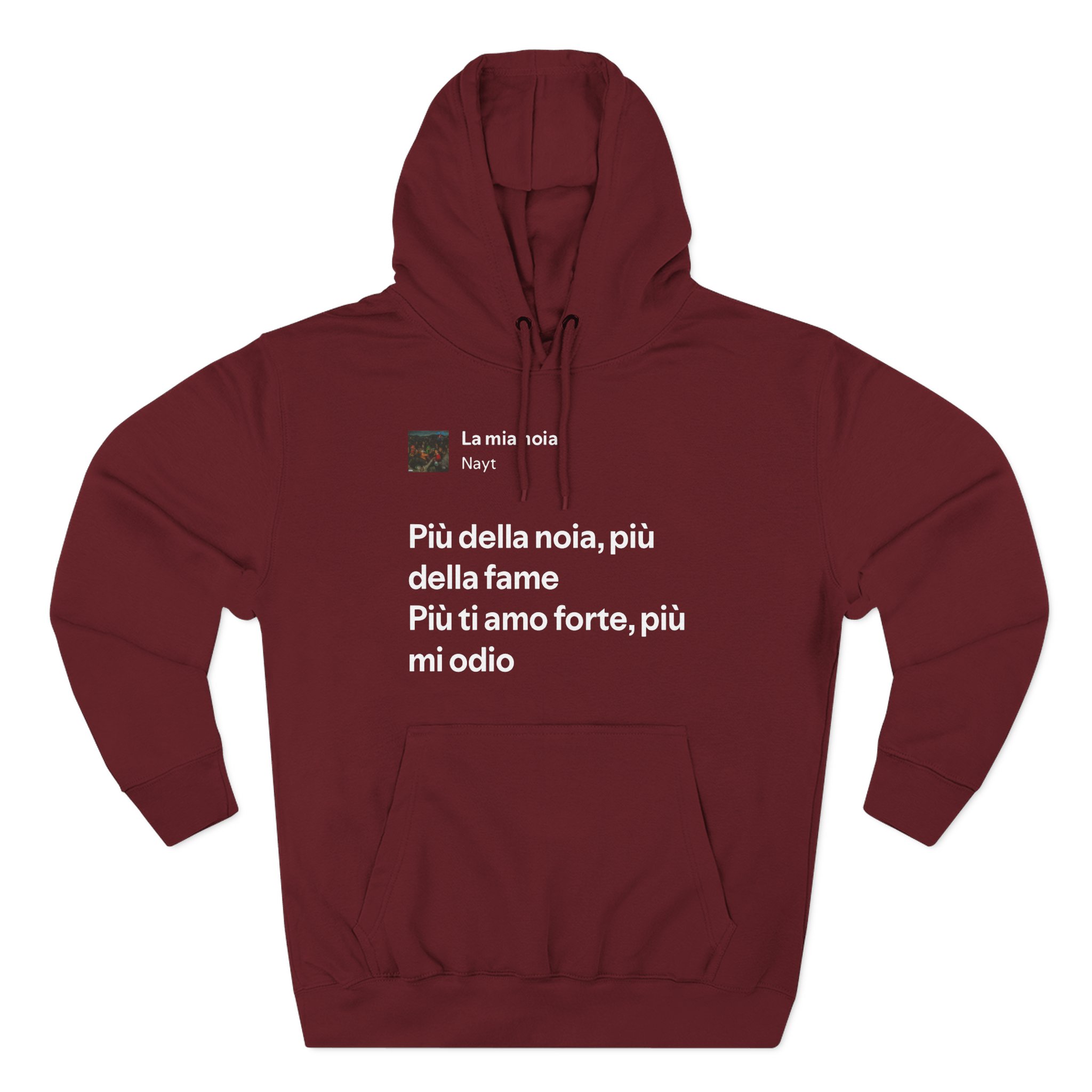 Nayt La Mia Noia Three-Panel Fleece Hoodie