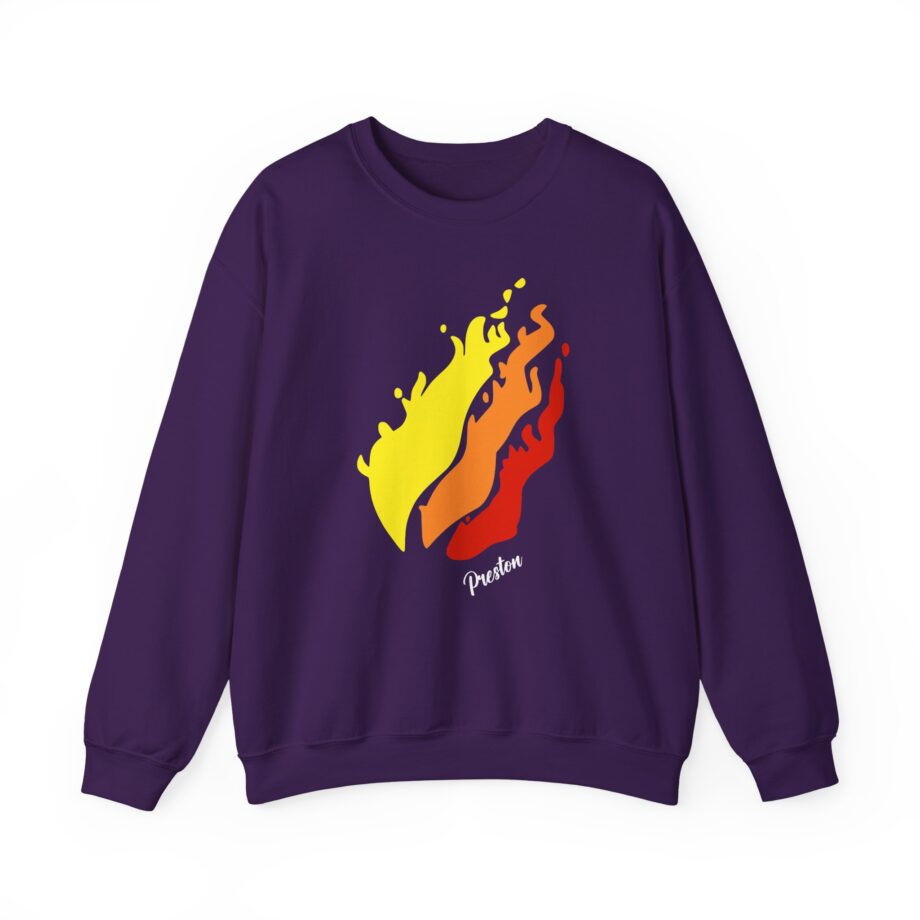 Preston Flame Unisex Heavy Blend™ Crewneck Sweatshirt
