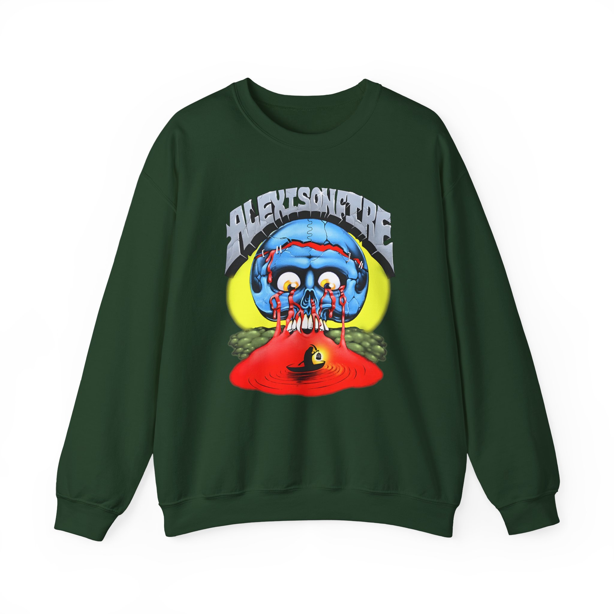 Alexisonfire Skull Island Unisex Heavy Blendâ„¢ Crewneck Sweatshirt