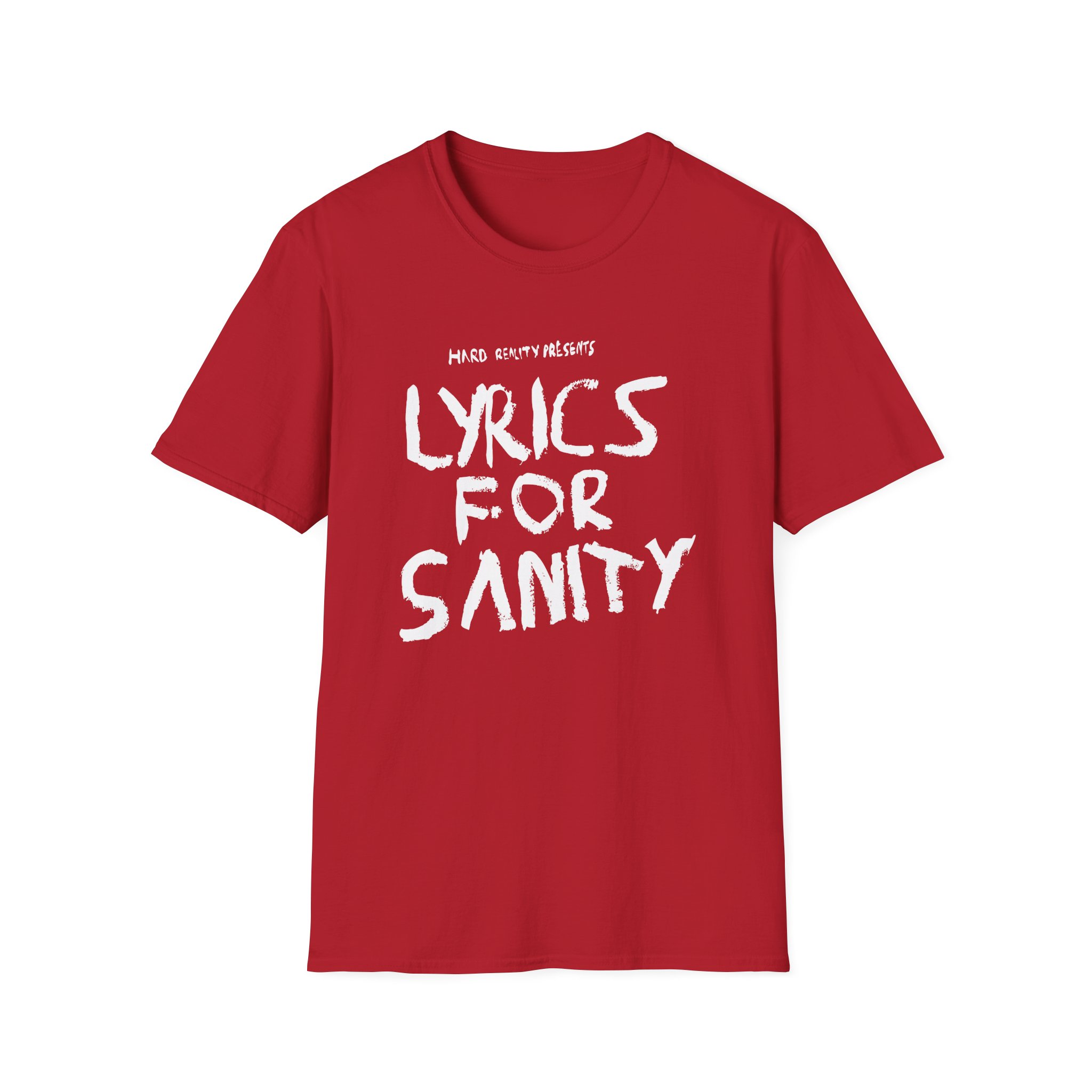 Songer Lyrics for Sanity Unisex Softstyle T-Shirt