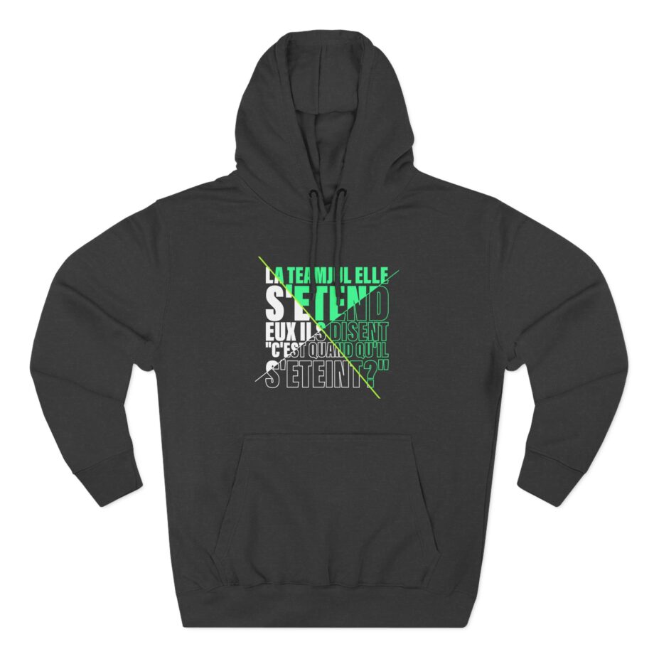 Jul C'est Quand Qu'il S'étein Three-Panel Fleece Hoodie