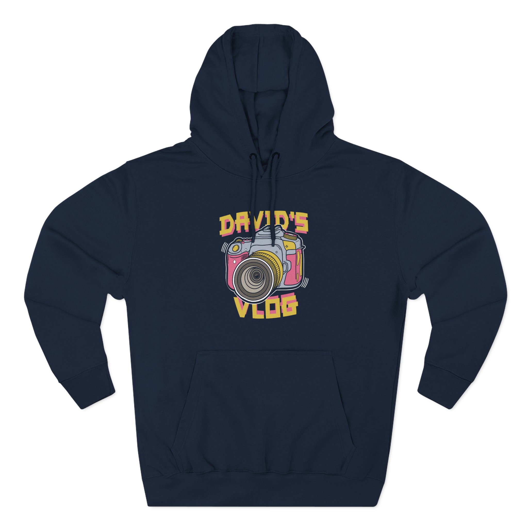 David Dobrik  David's Vlog Three-Panel Fleece Hoodie