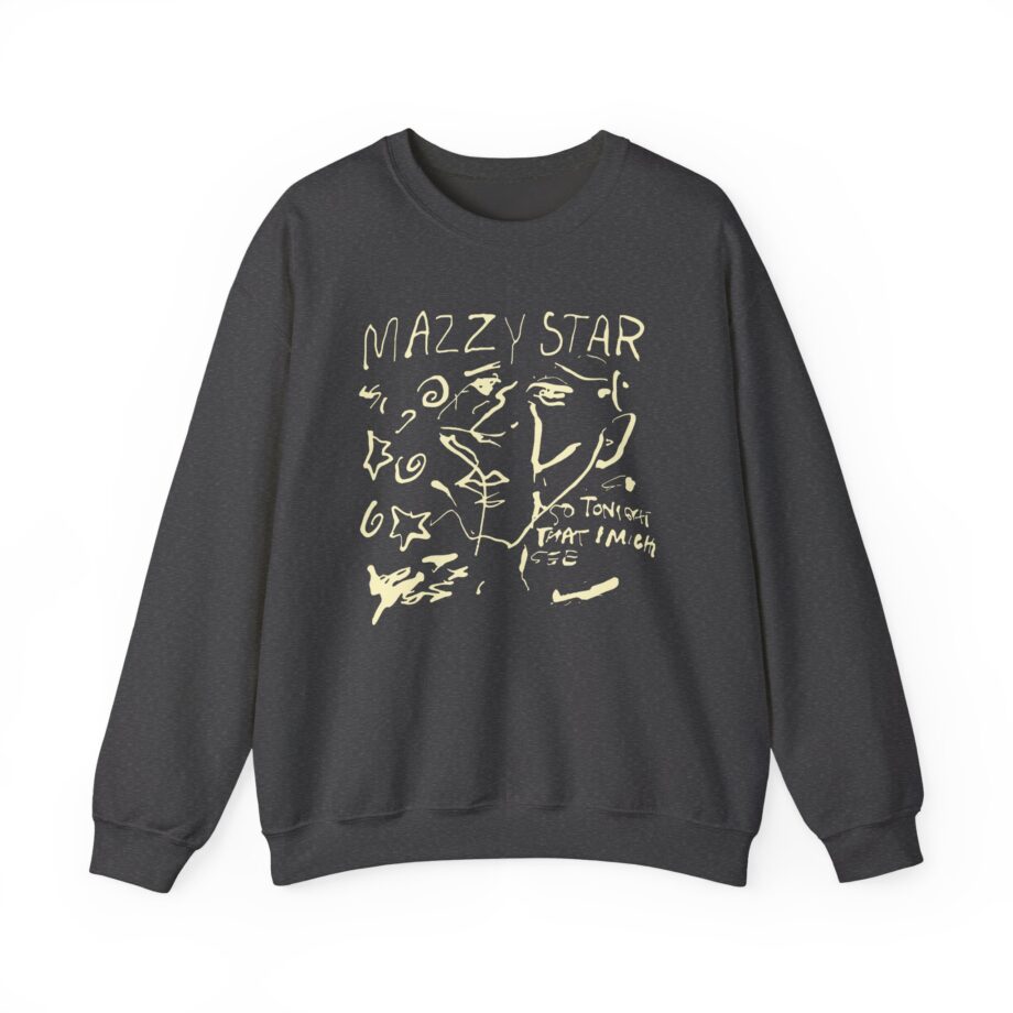 Binchtopia Max Wearing Mazzy Star 90s Unisex Heavy Blend™ Crewneck Sweatshirt