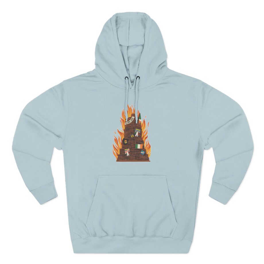Kneecap Three-Panel Fleece Hoodie