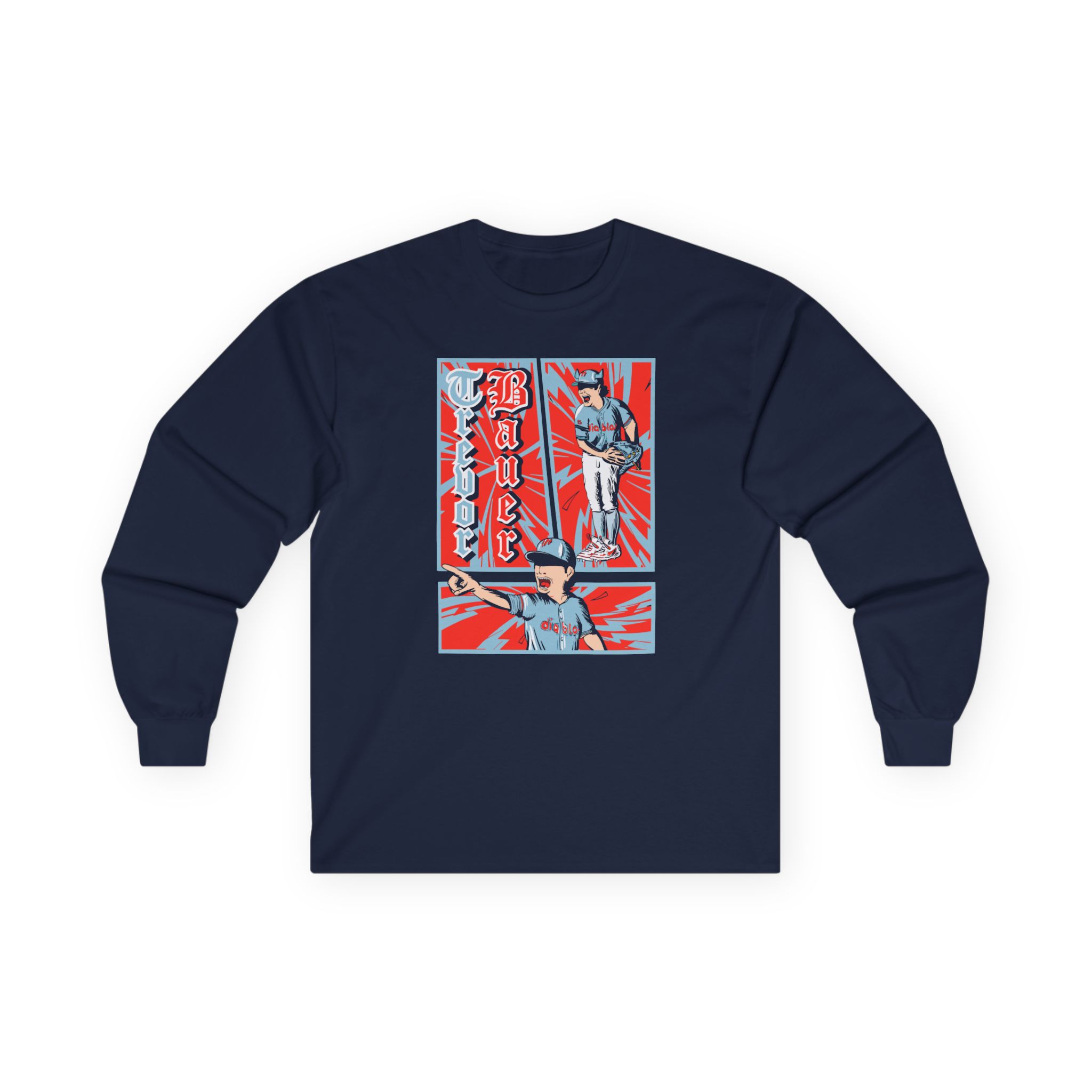 Trevor Bauer Diablo's Comic Strip Unisex Ultra Cotton Long Sleeve Tee