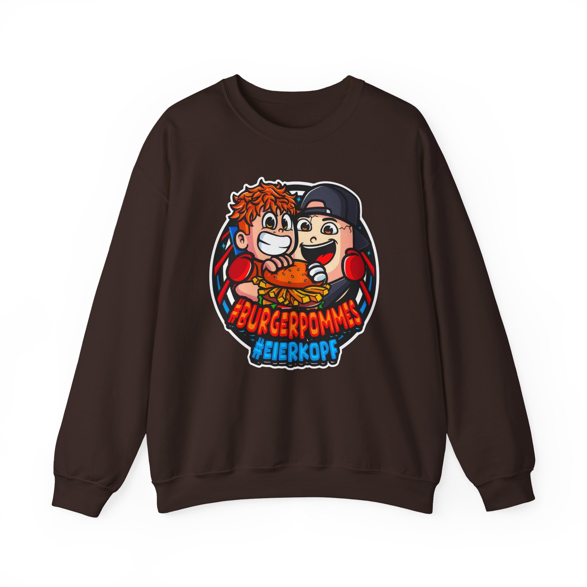 Burger Pommes eierkopf Unisex Heavy Blendâ„¢ Crewneck Sweatshirt