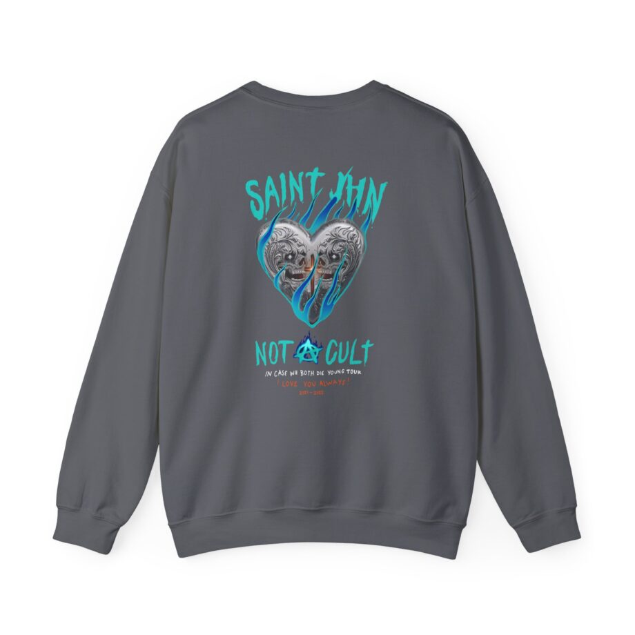 Saint Jhn Chromedd Hearts Icwbdy Unisex Heavy Blend™ Crewneck Sweatshirt