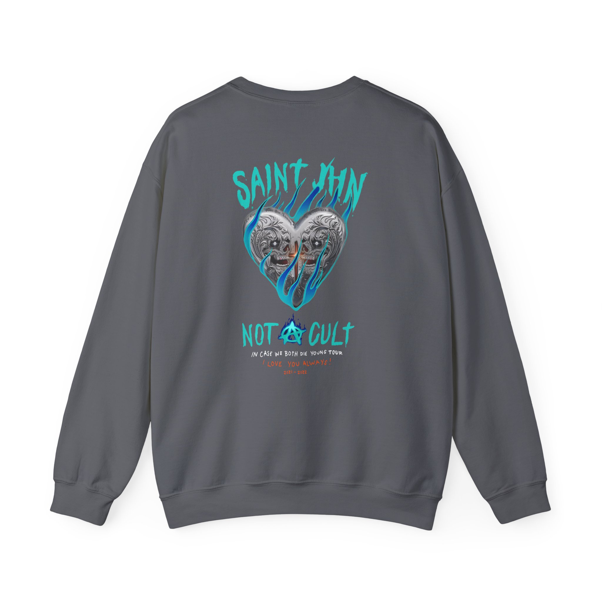 Saint Jhn Chromedd Hearts Icwbdy Unisex Heavy Blendâ„¢ Crewneck Sweatshirt