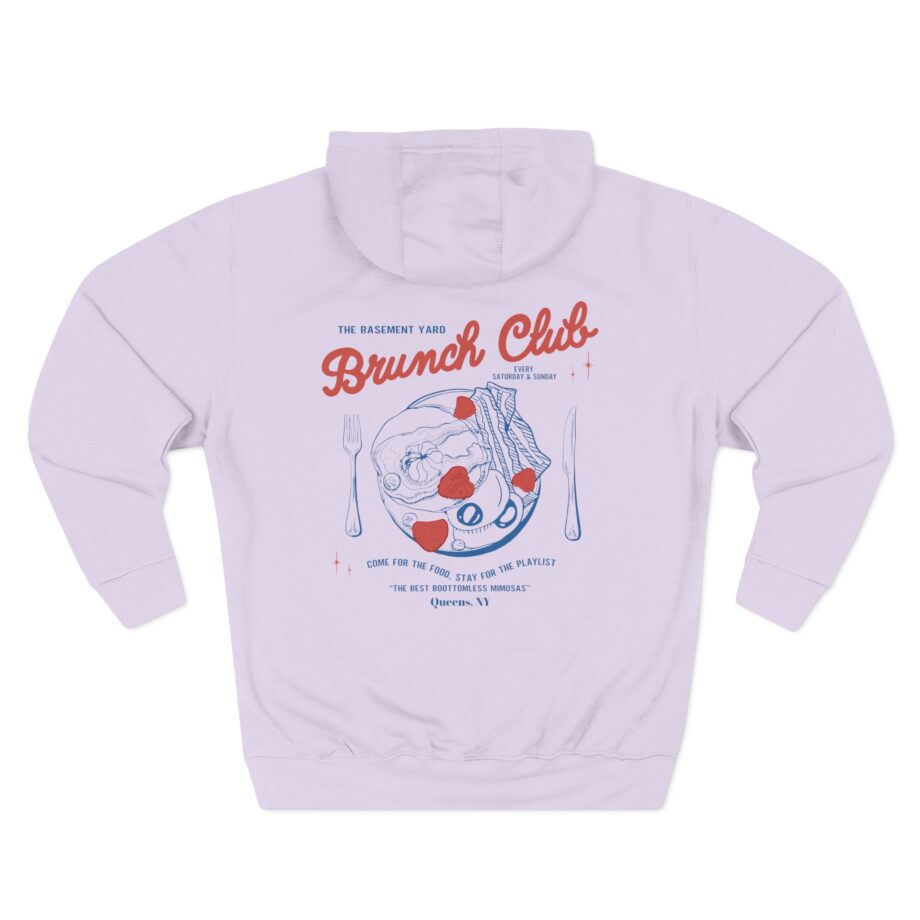 Basement Yard Brunch Club Diner Three-Panel Fleece Hoodie