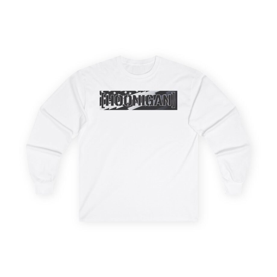 Ken Block Hoonigan Stars & Stripes Censor Bar Unisex Ultra Cotton Long Sleeve Tee