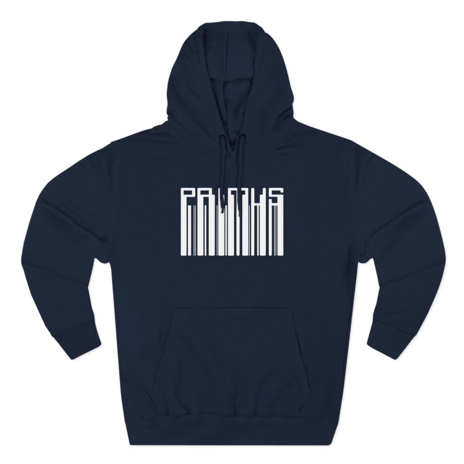 Primus Black Barcode Three-Panel Fleece Hoodie