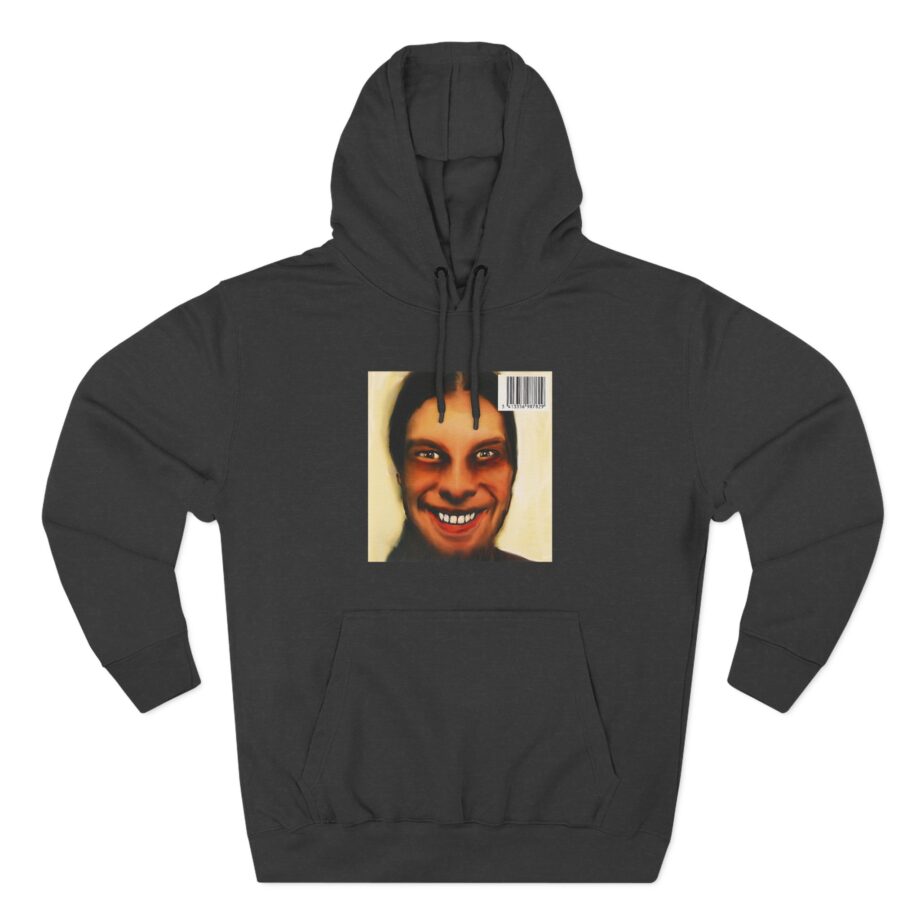 Aphex Twin I Care Because You Do  Album Cover Three-Panel Fleece Hoodie
