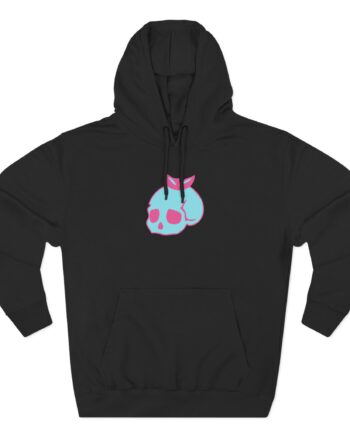 Stephanie Soo Skull Three-Panel Fleece Hoodie