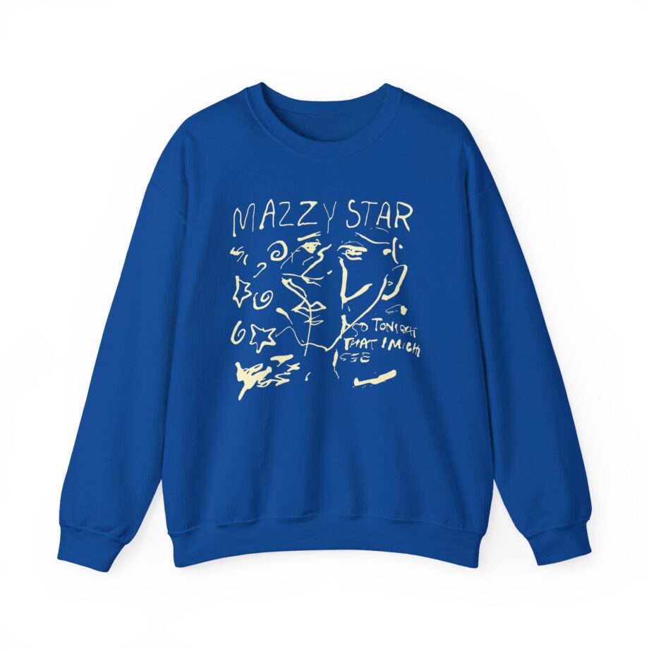 Binchtopia Max Wearing Mazzy Star 90s Unisex Heavy Blend™ Crewneck Sweatshirt